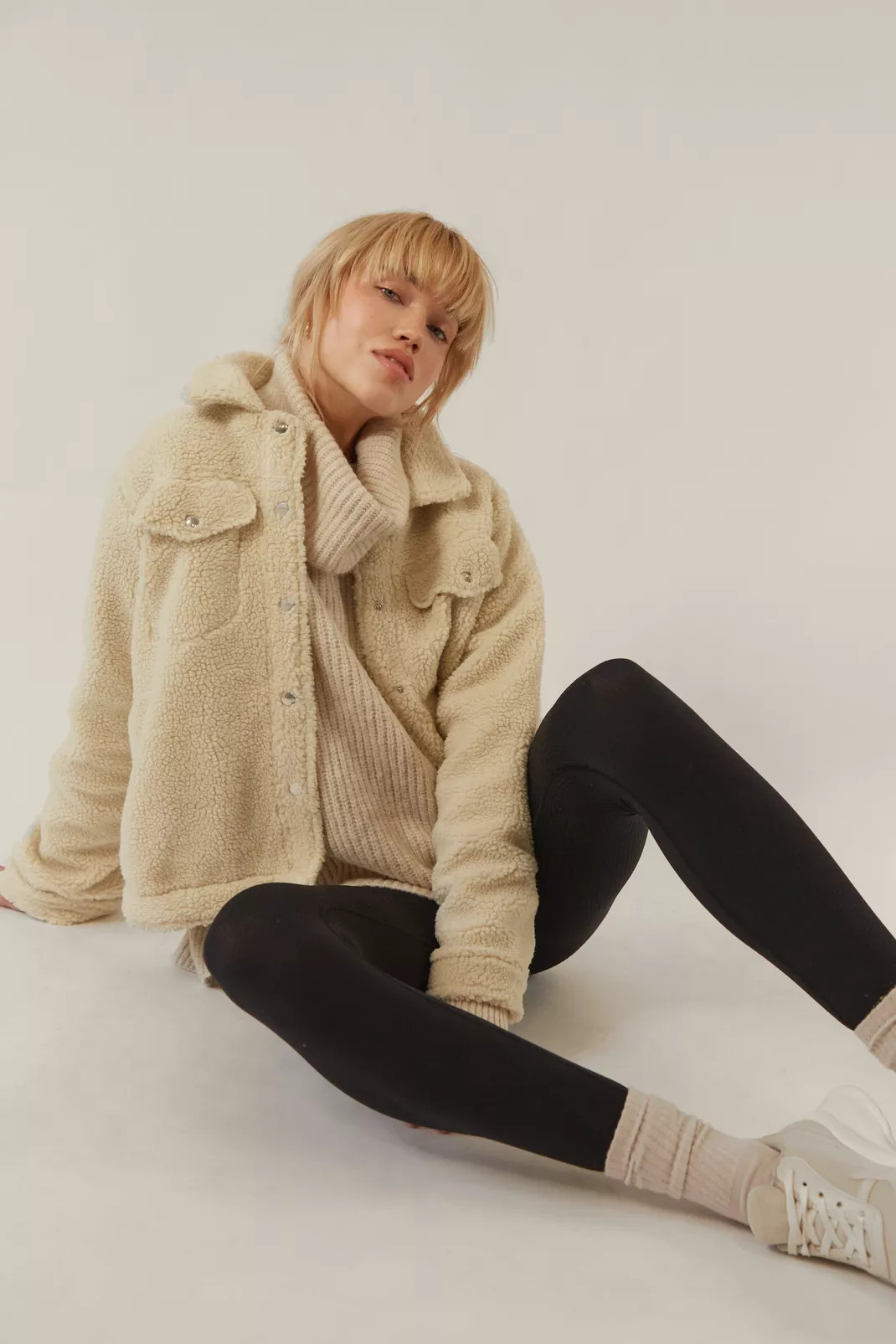 Teddy Pocket Front Sherpa Jacket | Nasty Gal (US)