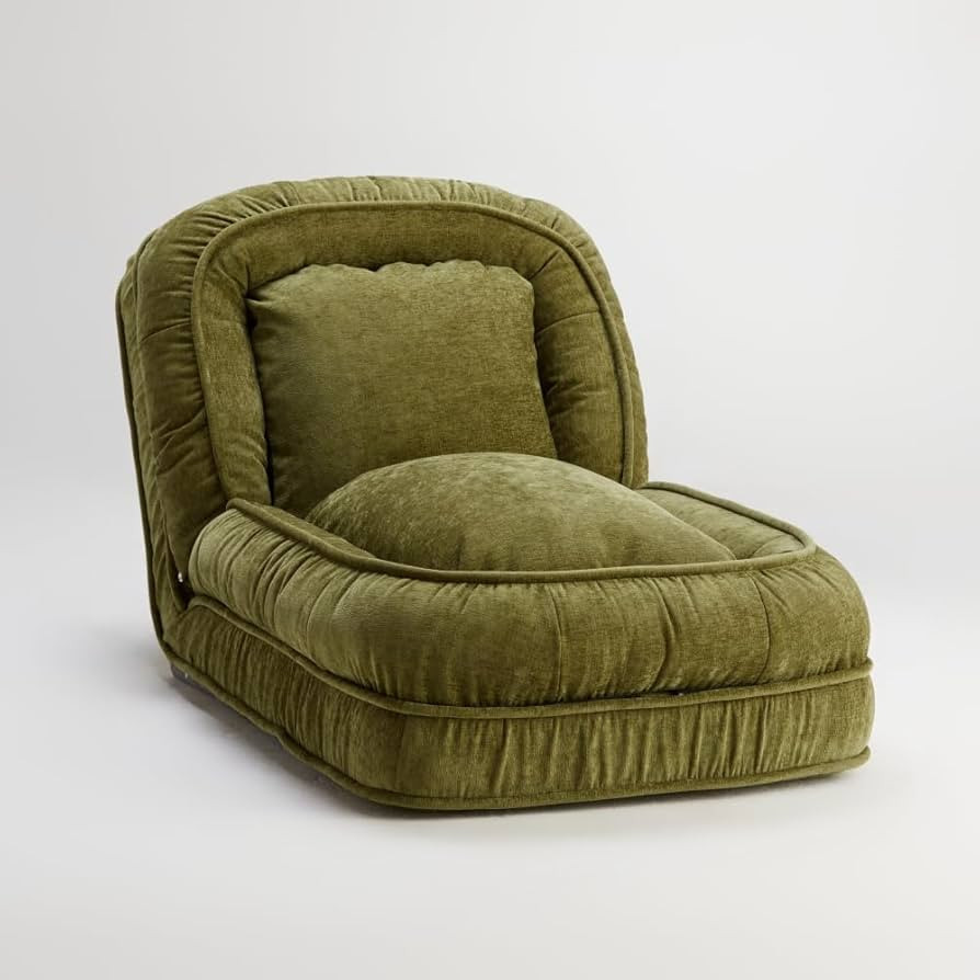 Foldable Lazy Sofa Bed Floor Chair - Adjustable Human Dog Bed for Adults Kids Floor Seats - Cozy ... | Amazon (US)