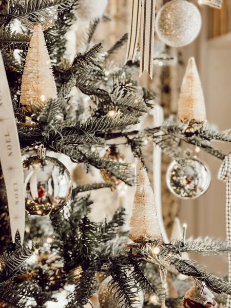 DIY Christmas ornaments with bottle brush trees. #christmasdecor

#LTKHoliday #LTKhome #LTKSeasonal