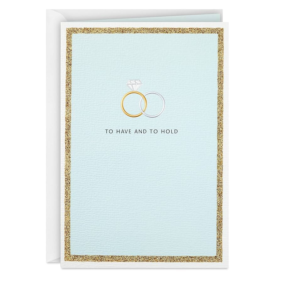 Hallmark Wedding Card, Engagement Card, Bridal Shower Card (To Have and To Hold Wedding Bands) | Amazon (US)