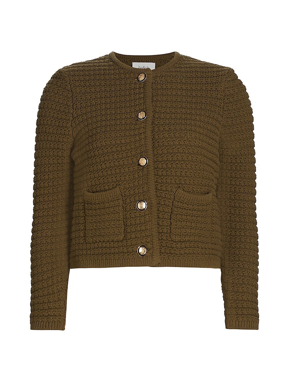 Women's Gaspard Pearl-Knitted Cardigan - Khaki - Size XS | Saks Fifth Avenue