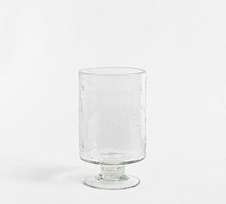 Hammered Pedestal Hurricane Candle Holder | Pottery Barn (US)