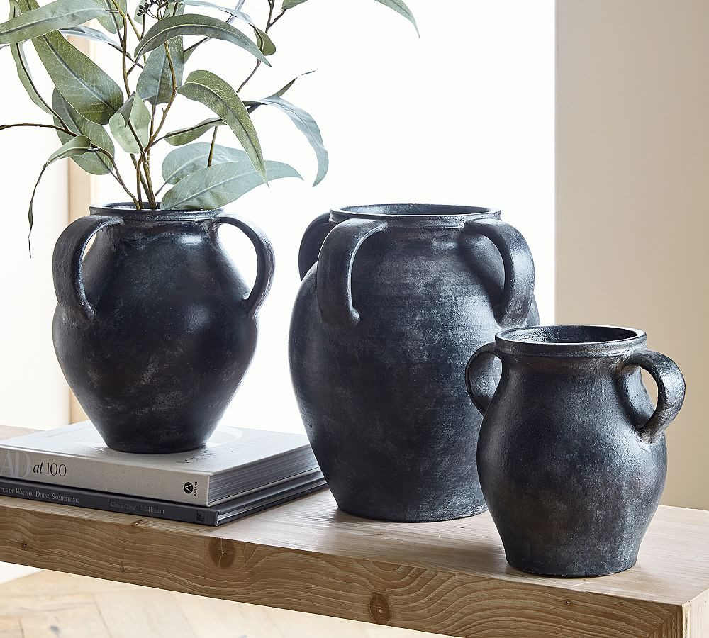 Large Joshua Handcrafted Ceramic Vase - 14"H | Pottery Barn (US)
