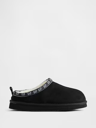 Kids Vegan Suede Sherpa-Lined Logo Clogs | Gap (US)