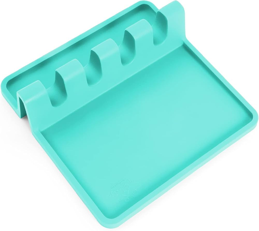 Silicone Utensil Rest with Drip Pad for Multiple Utensils, Heat-Resistant, BPA-Free Spoon Rest & ... | Amazon (US)