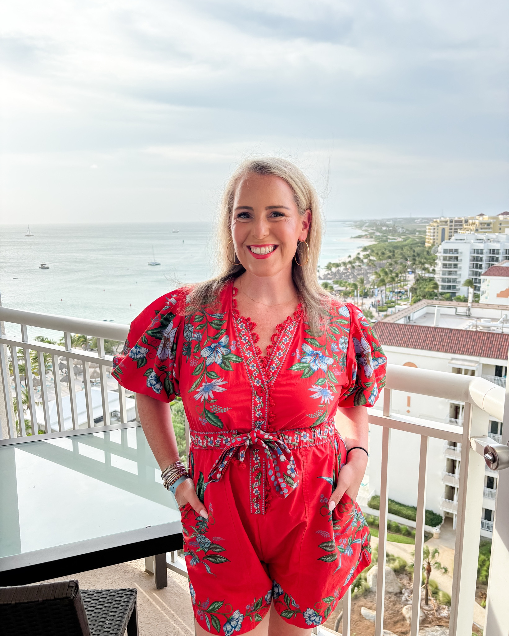 Received *so* many compliments on this red jumpsuit - and it’s on SALE! 🤩 I’m wearing a large but could have gotten away with sizing down! ❤️ 

#LTKSeasonal #LTKSaleAlert #LTKOver40