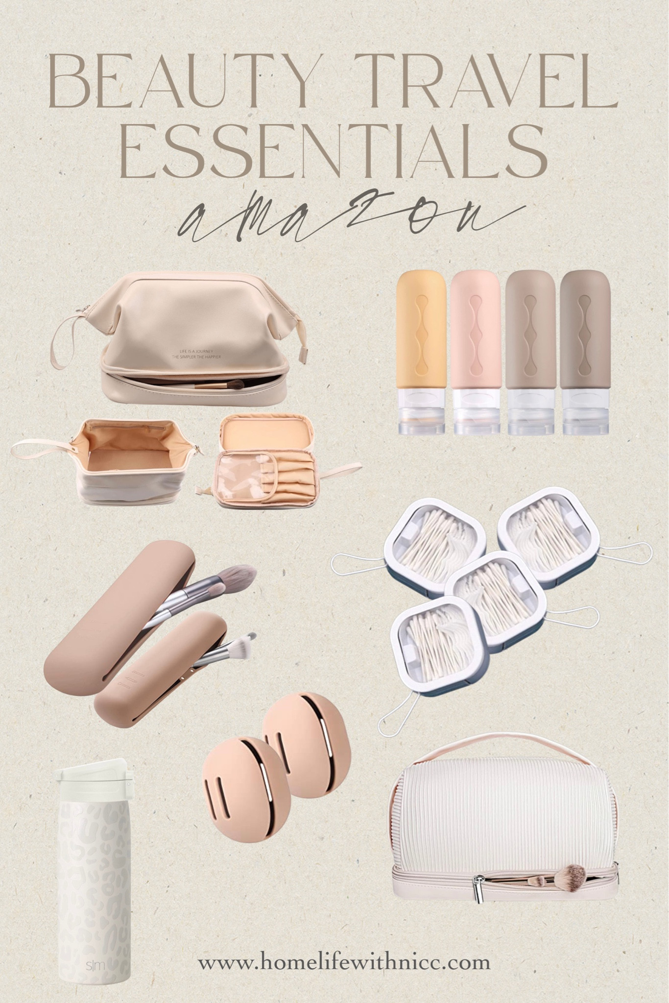 Makeup and skin care. Beauty essentials from Amazon. 
#travel #springbreak #packing #travelmakeup #travelbag #overnightbag #beautyessentials #amazontravelessentials #amazontravel

#LTKtravel #LTKbeauty #LTKhome