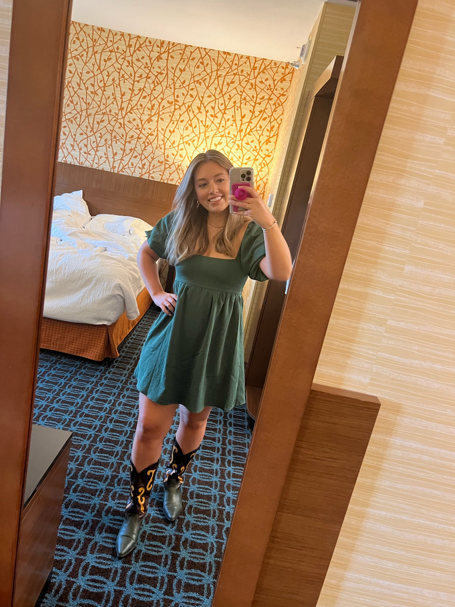 Little country chic moment! 👩‍🌾  My boots are vintage but linking some other cowboy boots I like!

#LTKMostLoved #LTKfindsunder50 #LTKSeasonal