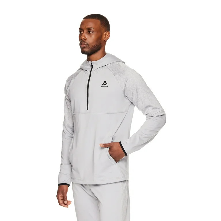 Reebok Men's and Big Men's Half Zip Hoodie, up to Size 3XL | Walmart (US)