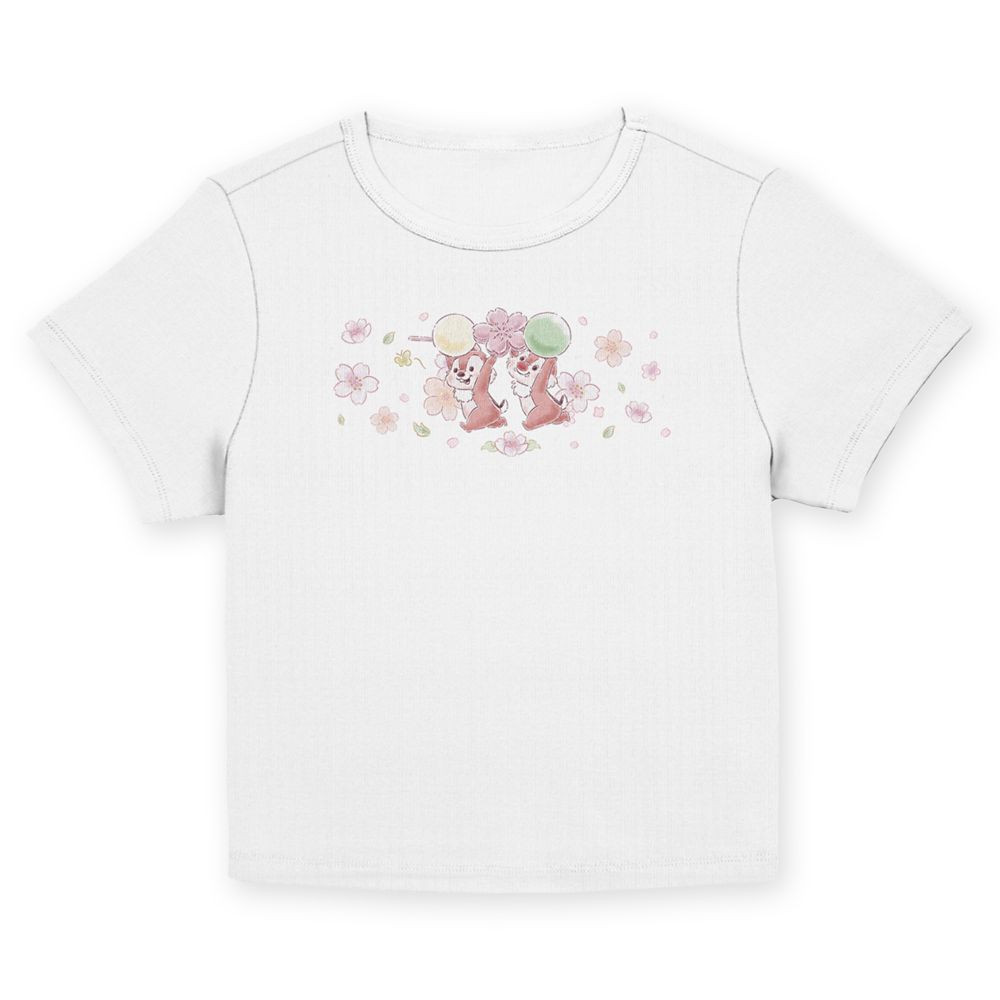 Chip 'n Dale Cherry Blossom Fashion T-Shirt for Juniors | Disney Store