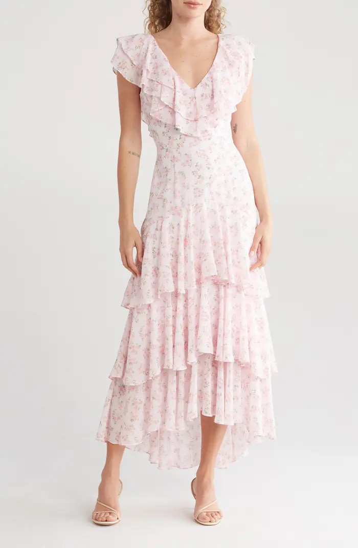 Floral Tiered Ruffle Dress | Nordstrom Rack