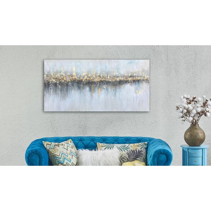 'Glowing from Afar' 100% hand-painted on Wrapped Canvas | Wayfair North America