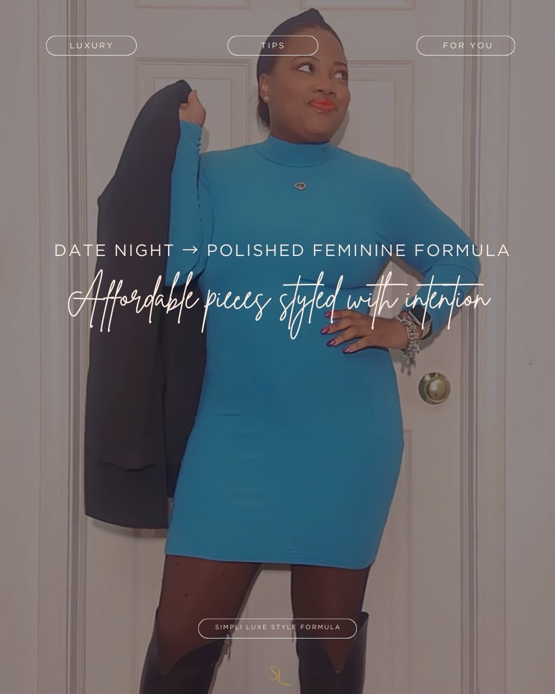 The Polished Date Night Formula.

Sometimes the best outfits come from simple formulas.

For this look I started with a fitted mini dress from Amazon, added a structured blazer from H&M for balance, finished with statement boots from Jessica Simpson, and pulled everything together with a retro MAC lip stain.

Affordable pieces styled intentionally will always look elevated.

Save this formula for your next date night.

Shop the look in my ShopMy collection.

⸻