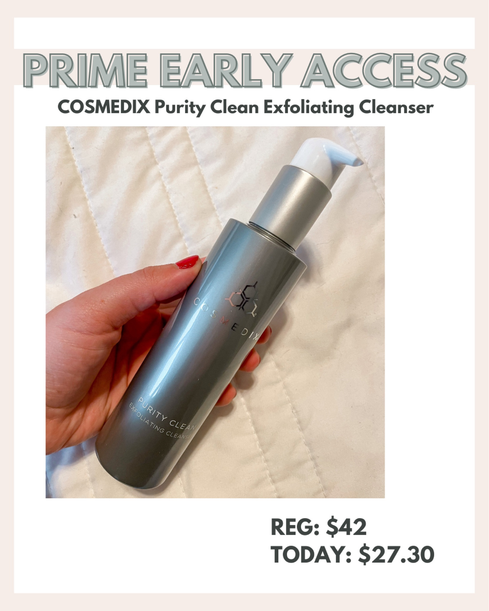 I've been using this cleanser for a month or so now and love it. On sale today for prime early access sale! 

#LTKsalealert #LTKbeauty