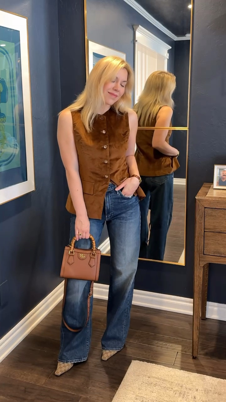 This cord vest is so cute!! Jeans fit TTS
#ltkitbag#LTKItBag #LTKStyleTip

#LTKFindsUnder100