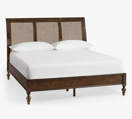 Augusta Cane Sleigh Bed | Pottery Barn (US)