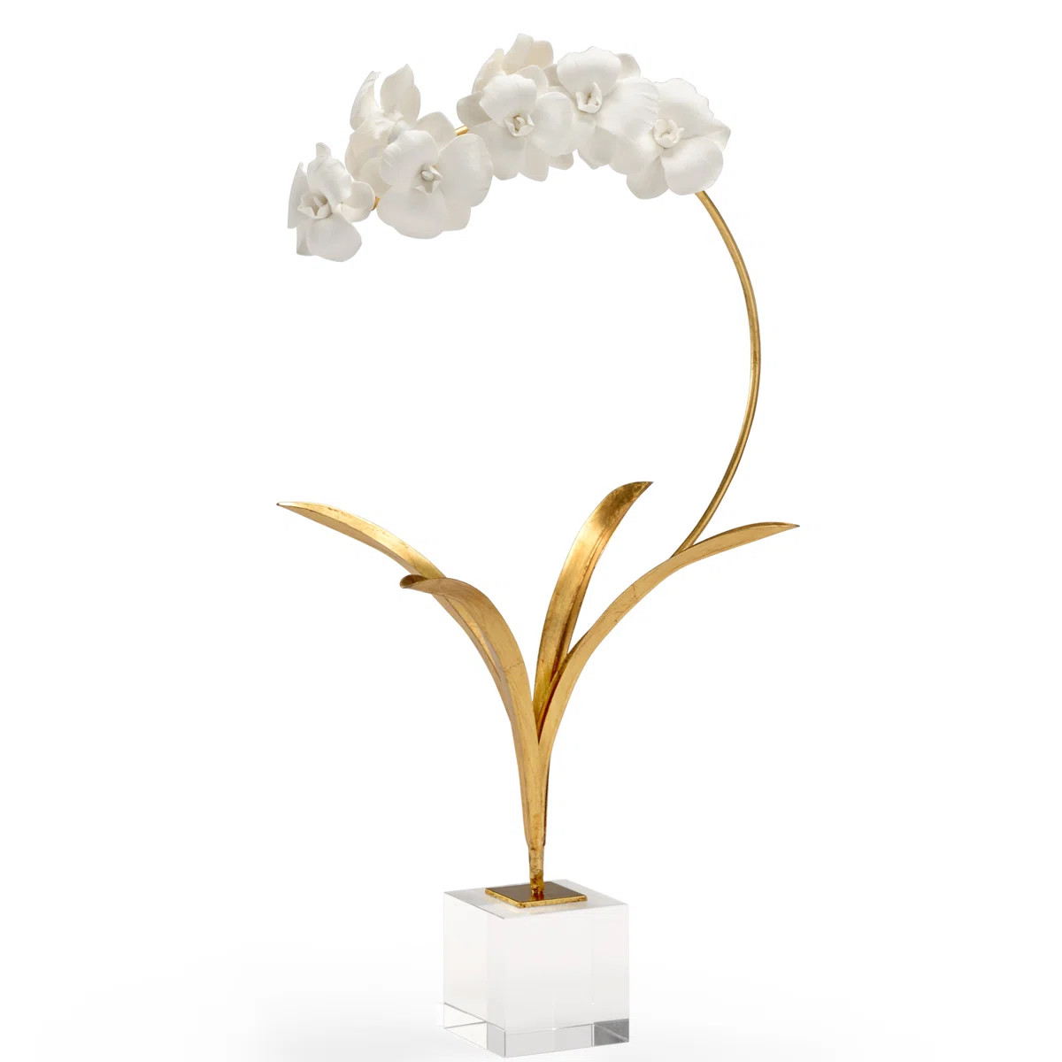 Garden of Delights Orchid on Stand Sculpture | Perigold