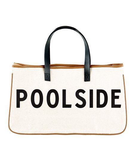 'Poolside' Canvas Tote | Zulily