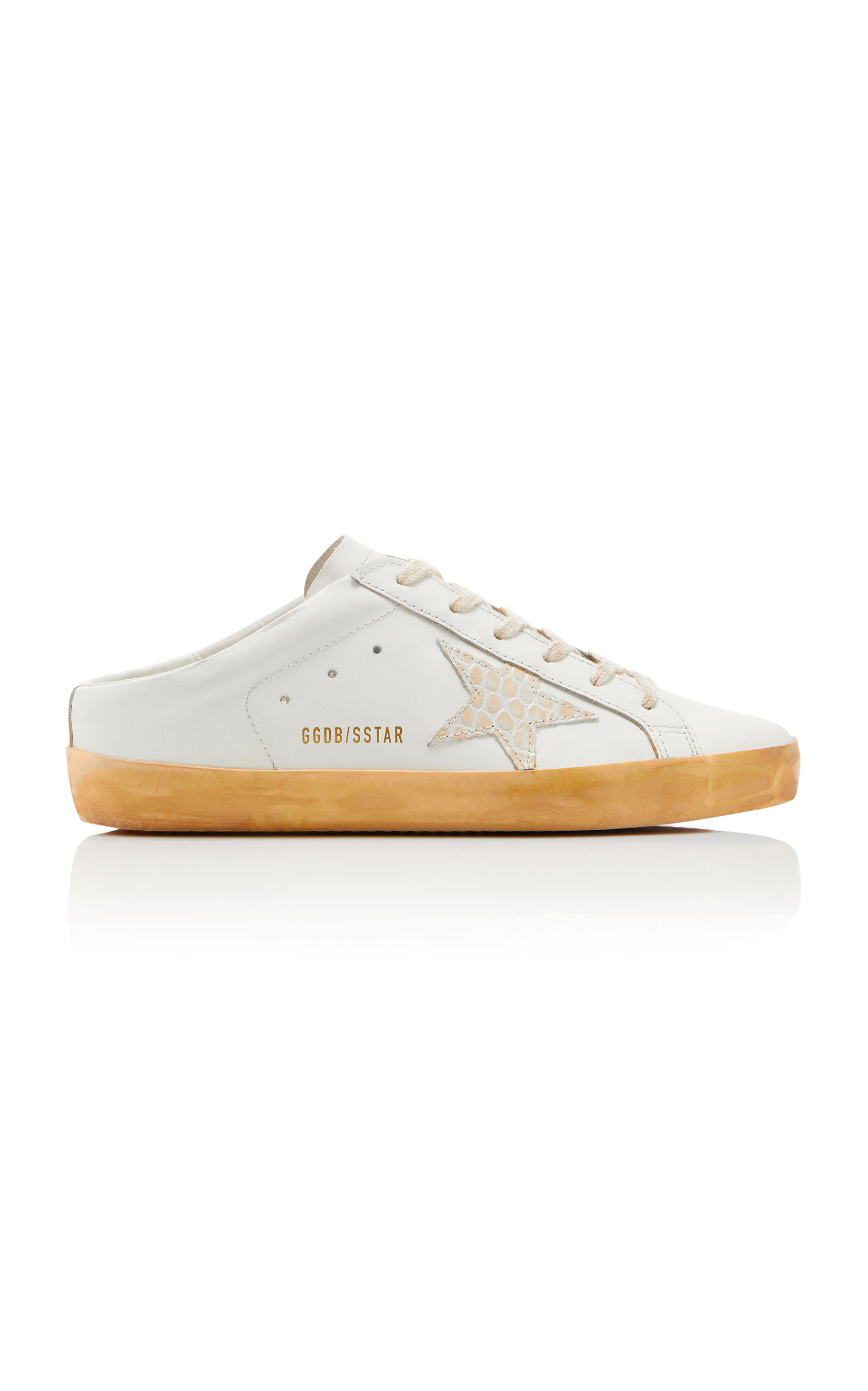 Golden Goose - Women's Super-Star Sabot Leather Sneakers - White - IT 36 - Moda Operandi | Moda Operandi (Global)
