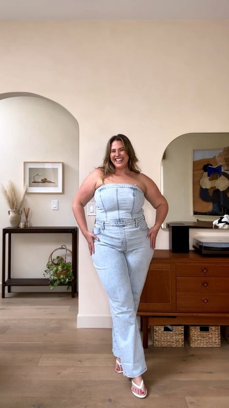 Model vs Me! Spring Favs from Abercrombie!! Everything is 20% off today and tomorrow!!

Denim Jumpsuit: size XL, has some slightly stretch, wish I would have gotten the XL tall!

Dark jeans: size 33 long, runs small! Size up. Very little stretch.

Linen Romper: size XL tall

Jean shorts: size 34, I sized up for a looser fit!

Boyfriend tee: size XL

Linen black and white short set: size XL in the top and size XXL in shorts, short were slightly big though! 

Light cuffed jeans: size 33 long 

Pink vest: size XL

Cargo pants: size XL

Pink vest & skirt set: size XL

#LTKSpringSale #LTKplussize #LTKmidsize