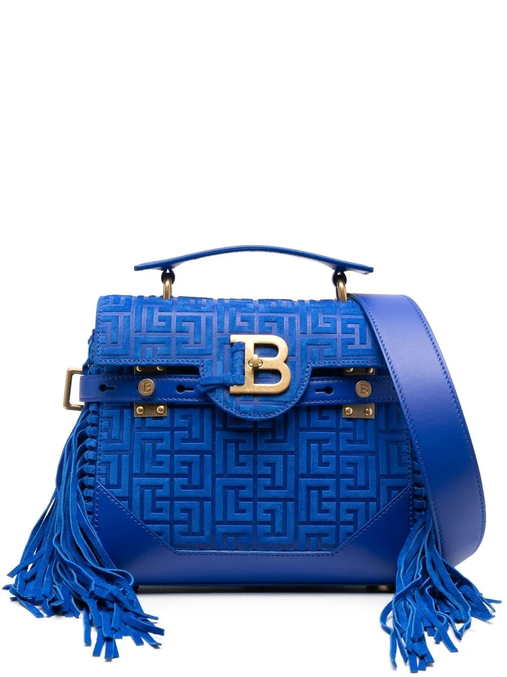 BBuzz fringe-trimmed suede bag | Farfetch Global