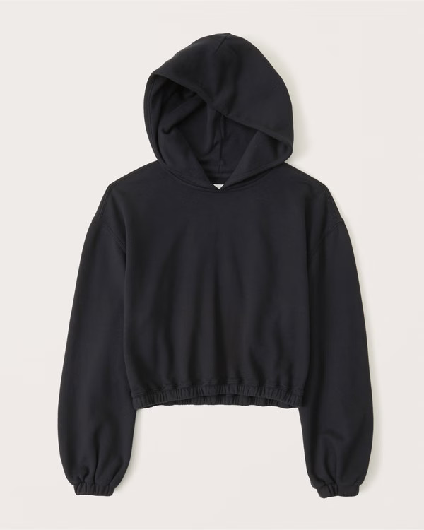 Women's Cinched Fleece Popover Hoodie | Women's Tops | Abercrombie.com | Abercrombie & Fitch (US)