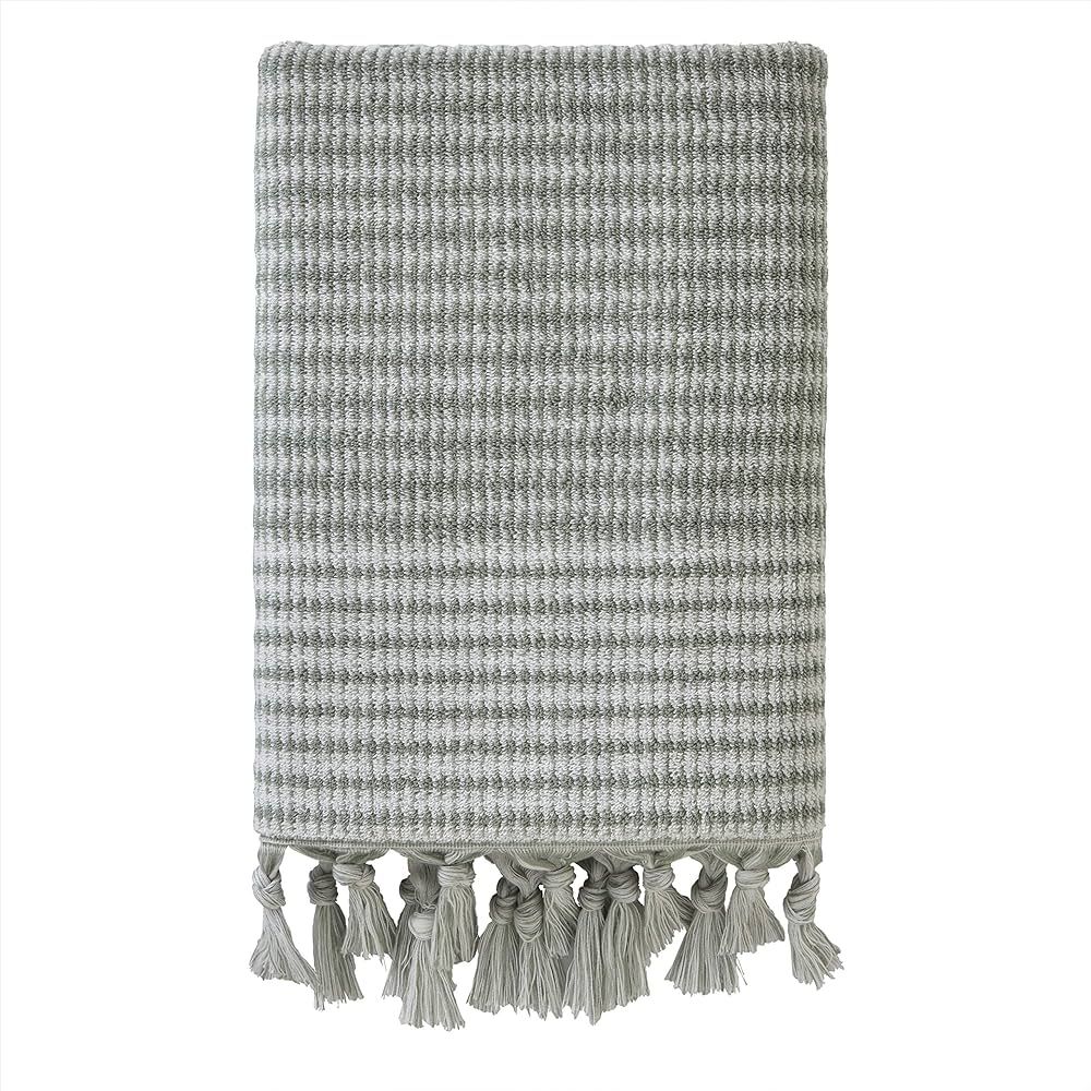 SKL Home Longborough 100% Turkish Cotton Bath Towel, 28x54, Sage | Amazon (US)