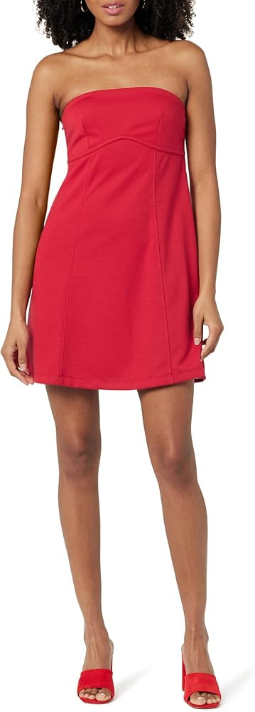 The Drop Women's Standard Vienna Strapless Babydoll Mini Dress | Amazon (US)