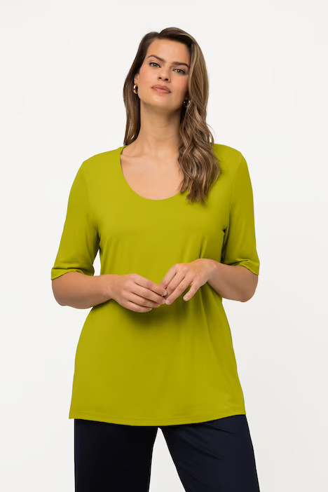 Layered Short Sleeve A-Line Tee | Ulla Popken - US & CA