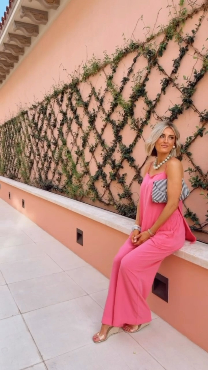 Ummm ok Amazon! 👀 This pink matching set is so good! Love this for dinner on vacation! Wearing S! Loverly Grey, Amazon, matching set, resort wear, vacation looks, dinner outfit, date night, girls night out

#LTKootd #LTKSeasonal #LTKTravel