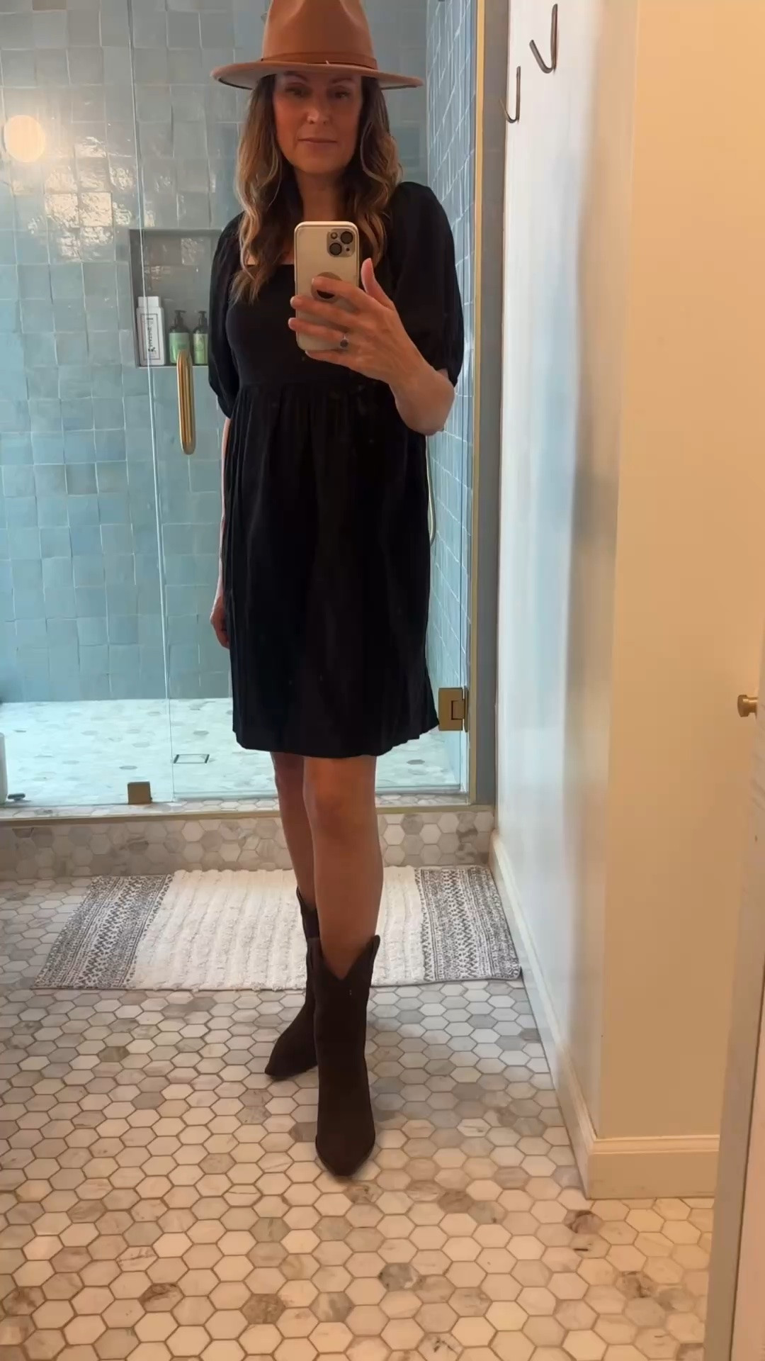 Outfit idea for a festival or a country concert.  I love these western style boots that are cowboy without being too cowboy if that makes sense 🤣 the chocolate brown suede makes them a little more versatile and they are comfortable! The price point is 👌

#LTKOver40 #LTKSeasonal