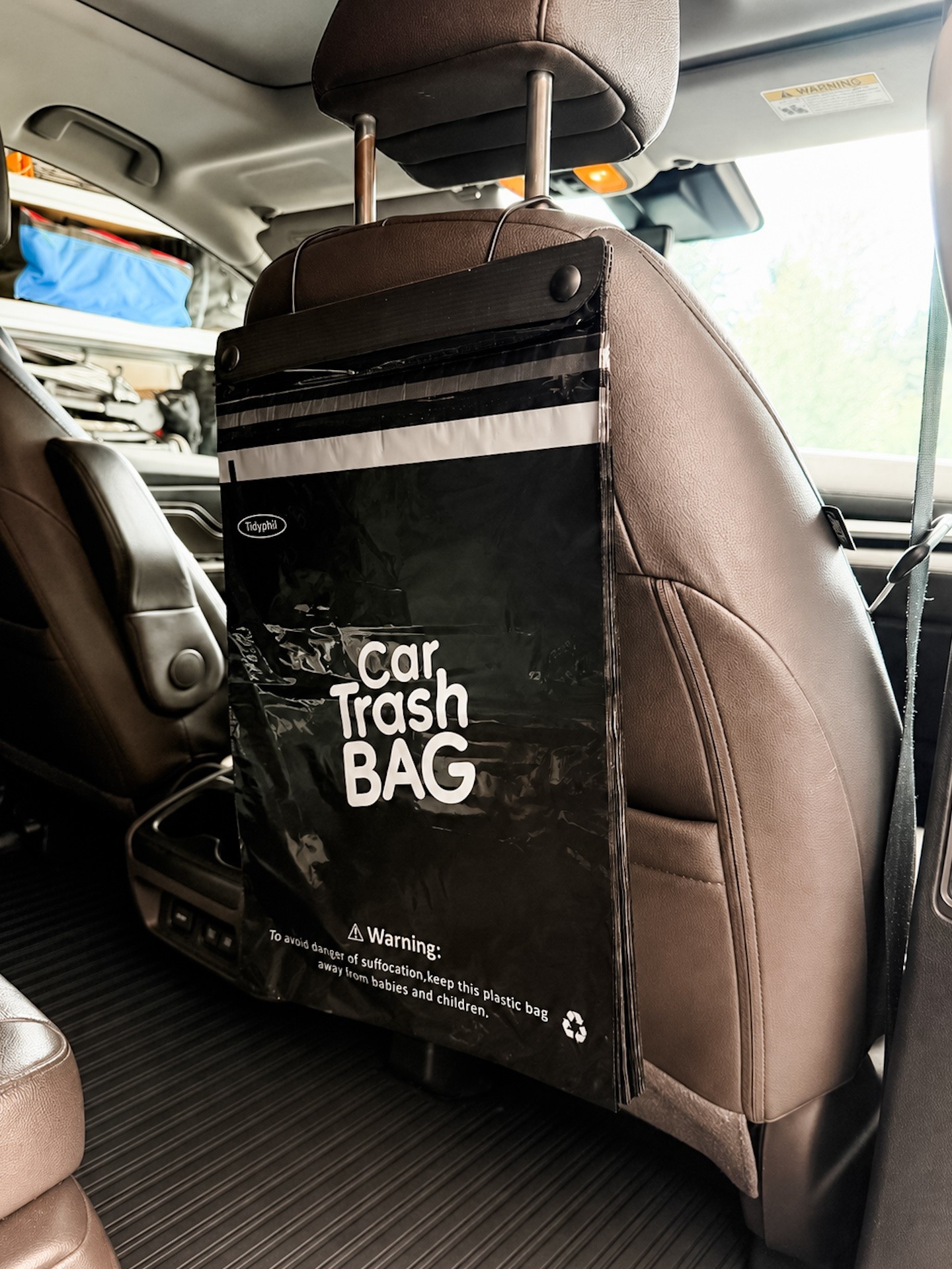 Car trash bags that hang off your headrest. They are perforated and tear off once you’re ready to discard and even have a seal to close tightly before tossing into the garbage. Each pack comes with 50! Buy the 3 pack for the best deal. 

Perfect for the car, stroller or back seat!

#LTKmomlife #LTKHome #LTKTravel