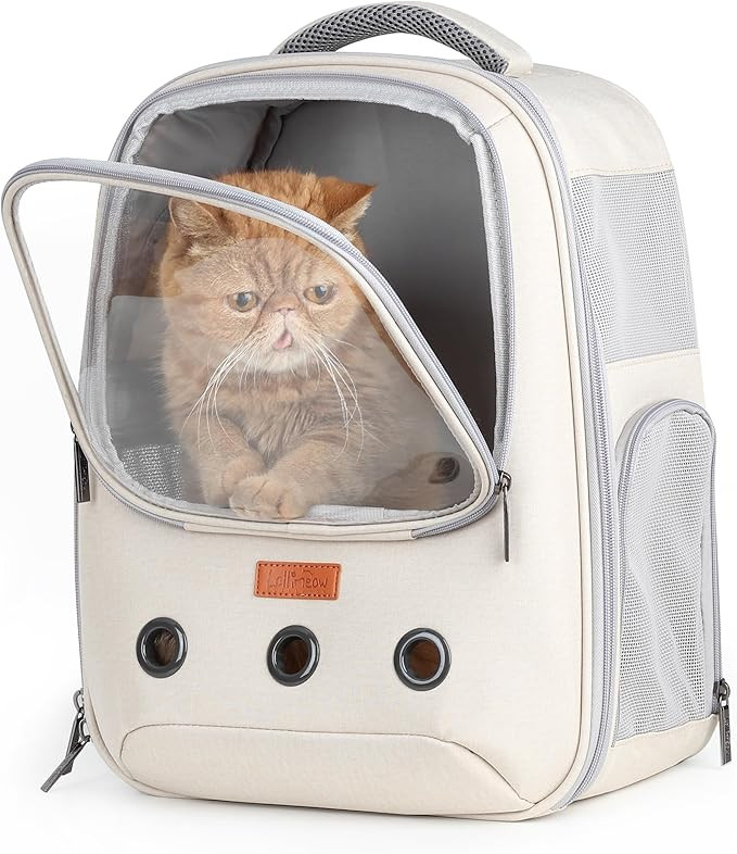 Lollimeow Pet Carrier Backpack, Bubble Backpack Carrier, Cats and Puppies,Airline-Approved, Desig... | Amazon (US)