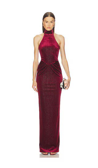 x REVOLVE Ataya Gown in Burgundy | Revolve Clothing (Global)