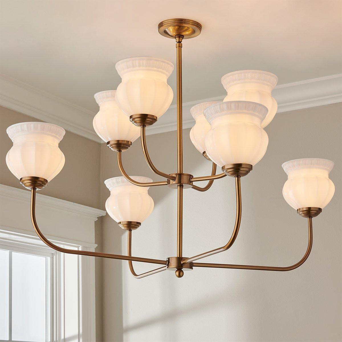 Chris Loves Julia Marlo Two-Tier Chandelier - 8 Light | Shades of Light