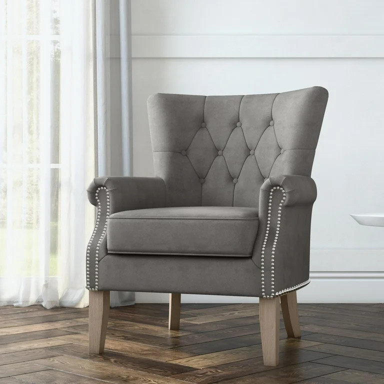 Better Homes & Gardens Accent Chair, Living Room & Home Office, Gray | Walmart (US)