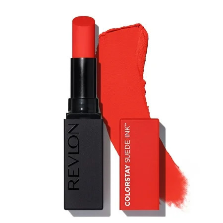 Revlon ColorStay Suede Ink Lightweight Matte Lipstick with Vitamin E, 007 Feed The Flame | Walmart (US)
