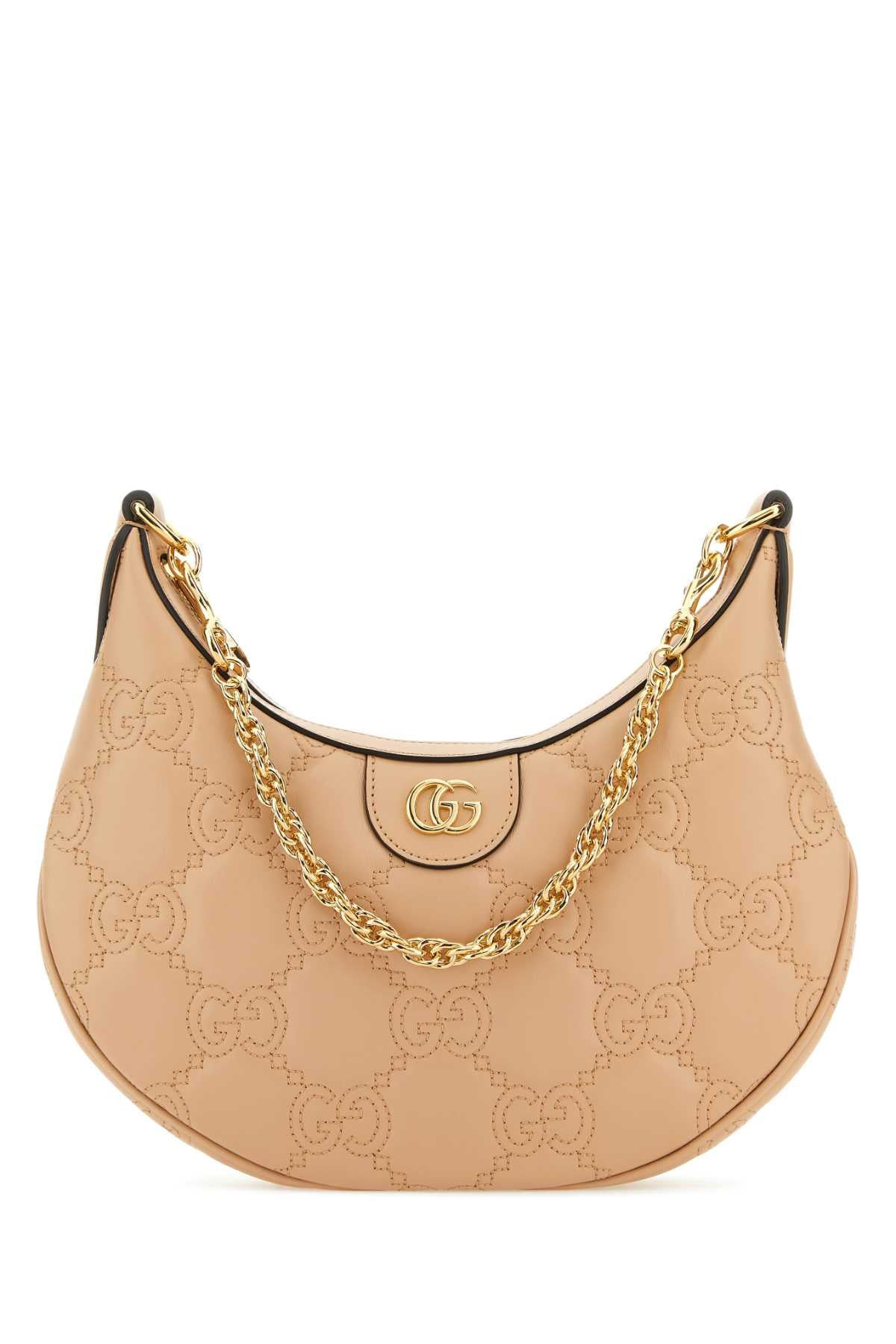 Gucci GG-Quilted Leather Shoulder Bag — Beige | Italist Inc.