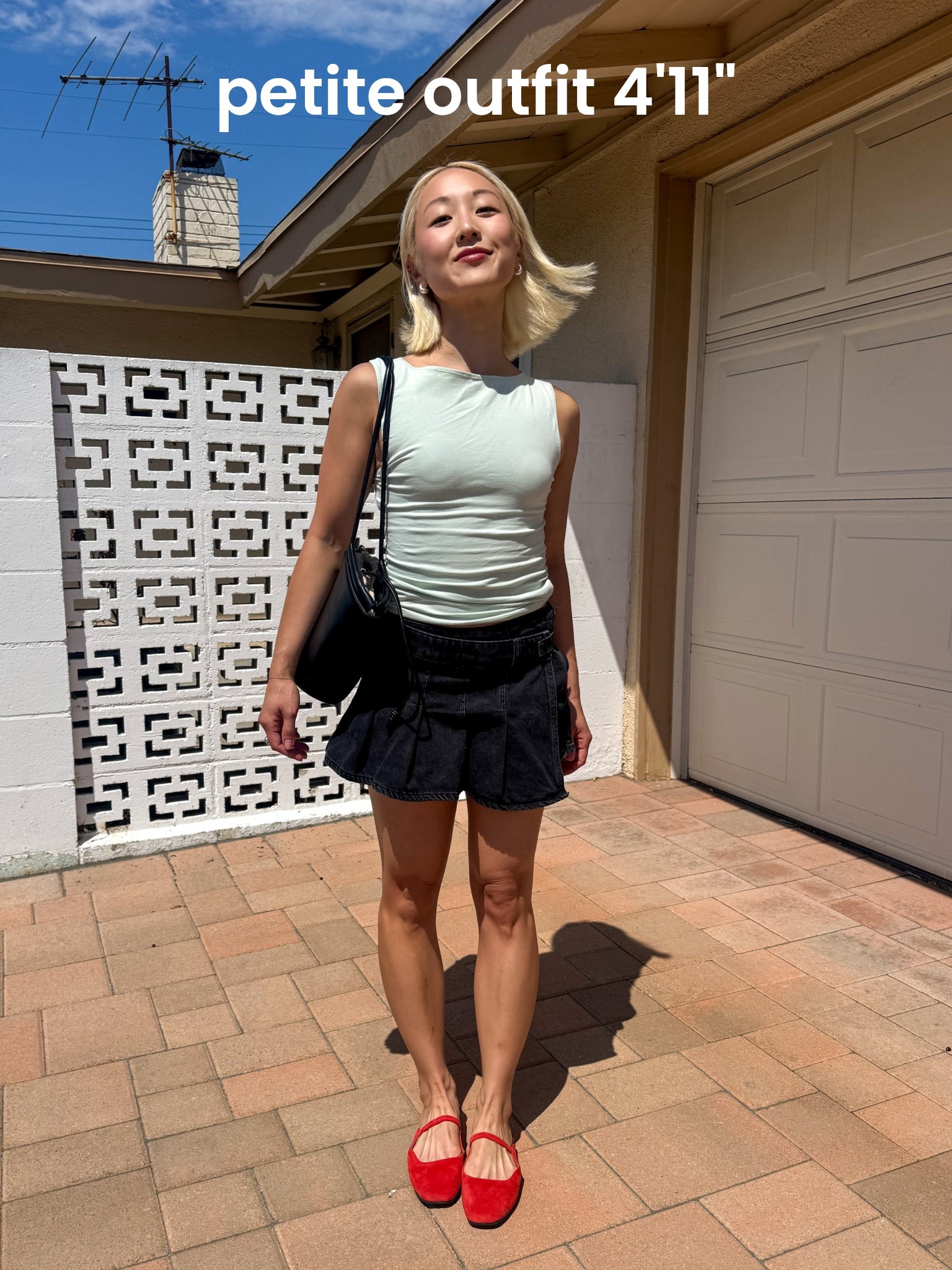 petite outfit, summer cute petite skort top comfy flats slip on!! 