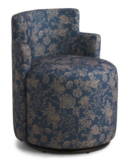 Floral Small Scale Swivel Chair | TJ Maxx