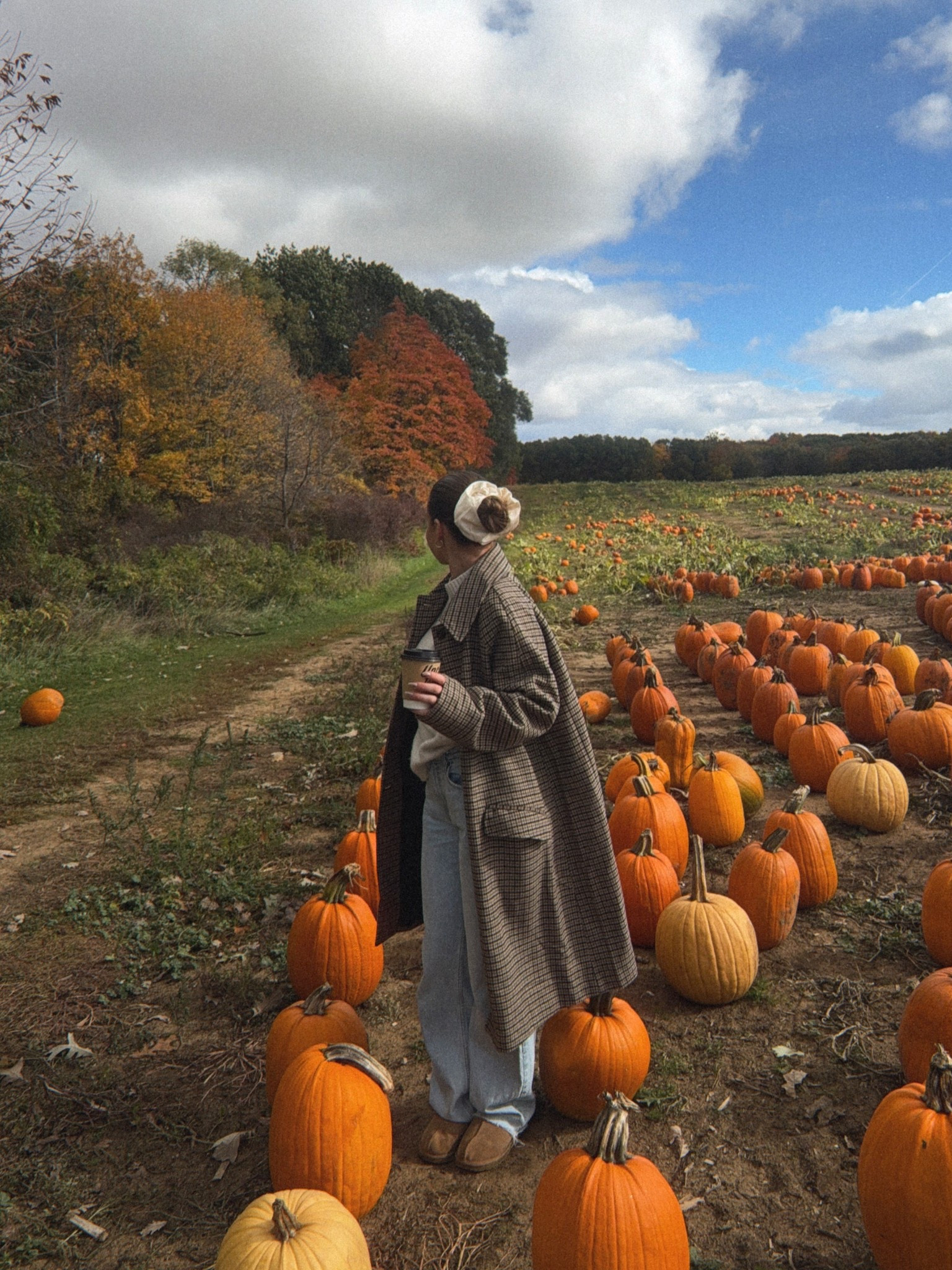 26 long jeans 
medium coat (could do small)
medium sweater
true to size shoes