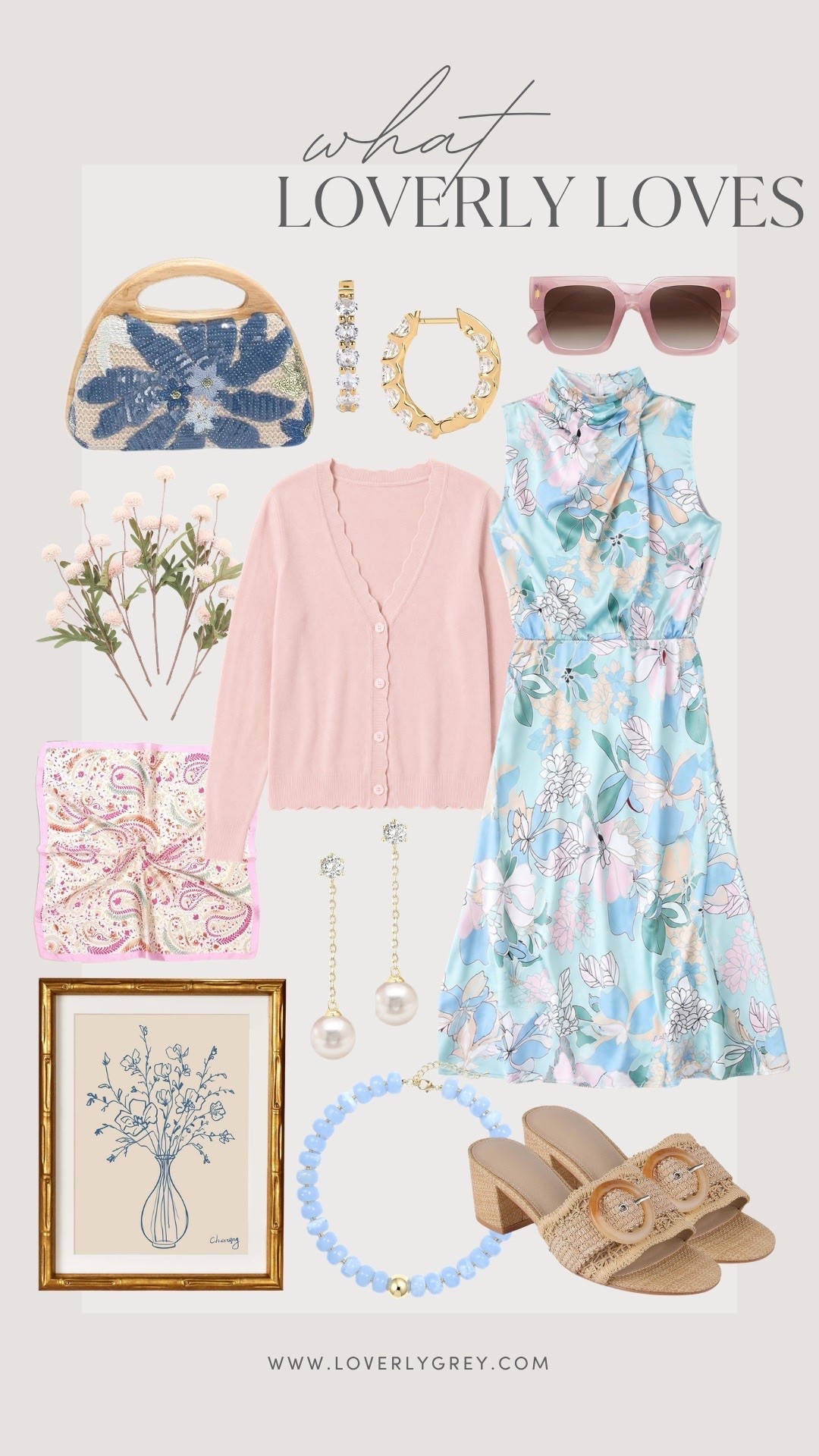 Soft pastels, feminine florals, and the prettiest little details 🌸💙 These Amazon finds are giving garden party meets coastal chic with breezy dresses, textured accessories, and dreamy spring layers. Perfect pieces for brunch dates, wedding guest, showers, vacation dinners, and everything in between.

loverly grey, spring style, pastel outfit ideas, floral midi dress, feminine fashion, coastal chic style, spring accessories, pink cardigan, woven handbag, statement earrings, spring wedding guest dress, resort style, chic spring outfit, pastel fashion, boutique style

#LTKSeasonal #LTKSaleAlert #LTKWedding