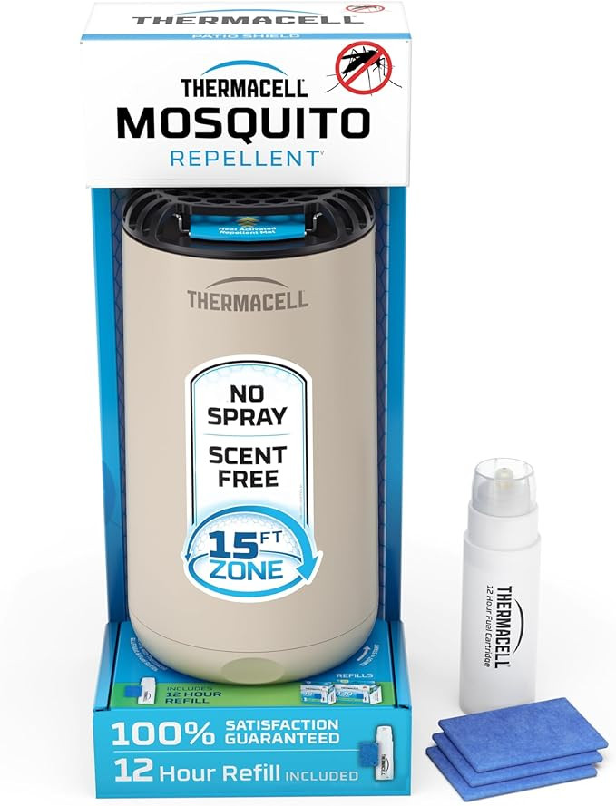 Thermacell Mosquito Repeller Patio Shield; Includes 12-Hour Refill; Highly Effective Mosquito Rep... | Amazon (US)