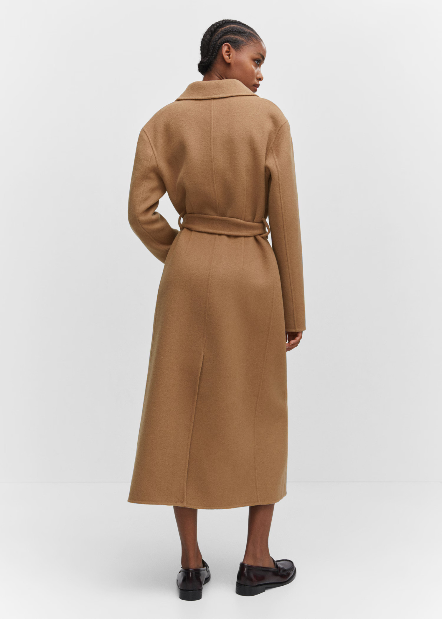 Handmade oversized wool coat - Women | MANGO USA | Mango (US/MX/AU)