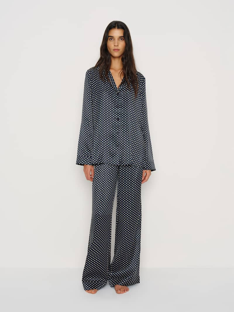 Reformation Ella Silk Set Green Medium | Reformation (Global)