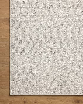 Loloi II Kamala Collection KAM-05 Ivory/Grey 5'-3" x 7'-9" Area Rug | Amazon (US)