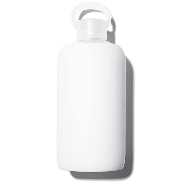 bkr Big Smooth Winter - 32oz/1L - Glass Water Bottle - White - For Bedside, Desk, Pilates - Dishw... | Amazon (US)