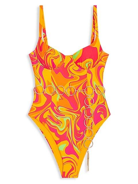 Retro Danielle 3.0 Belted One-Piece Swimsuit | Saks Fifth Avenue OFF 5TH