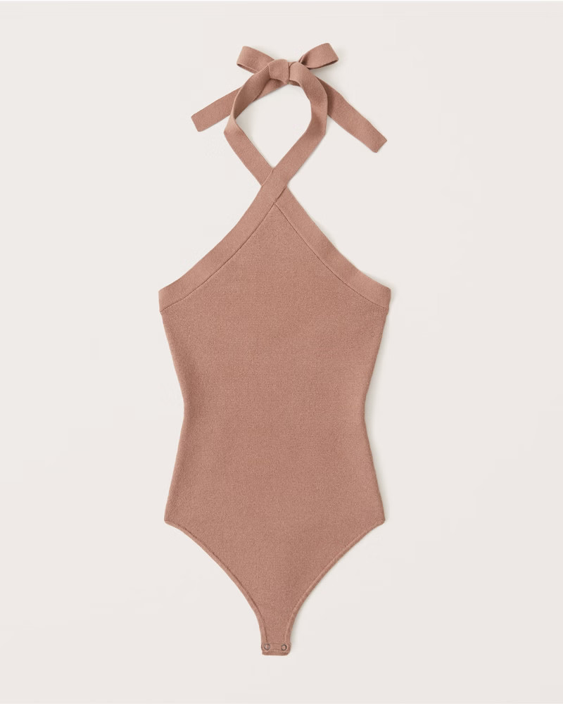 Twist-Front Halter Bodysuit | Abercrombie & Fitch (US)