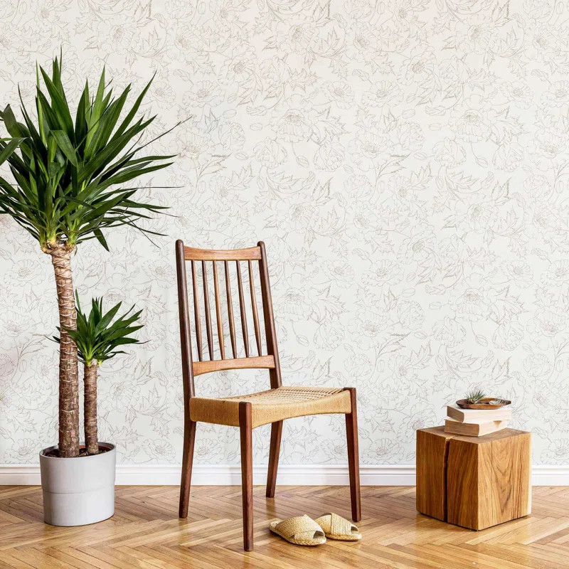 Peel & Stick Floral Wallpaper | Wayfair North America